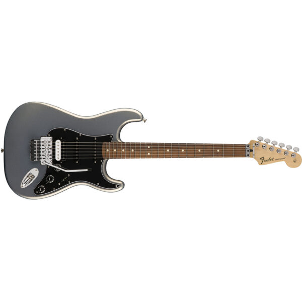 Fender Standard Stratocaster HSS Floyd Rose, Pau Ferro, Ghost Silver