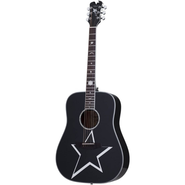 Schecter RS-1000 Busker Acoustic Guitar - Gloss Black