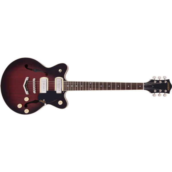 Gretsch G2655-P90 Streamliner Center Block Jr. – Claret Burst