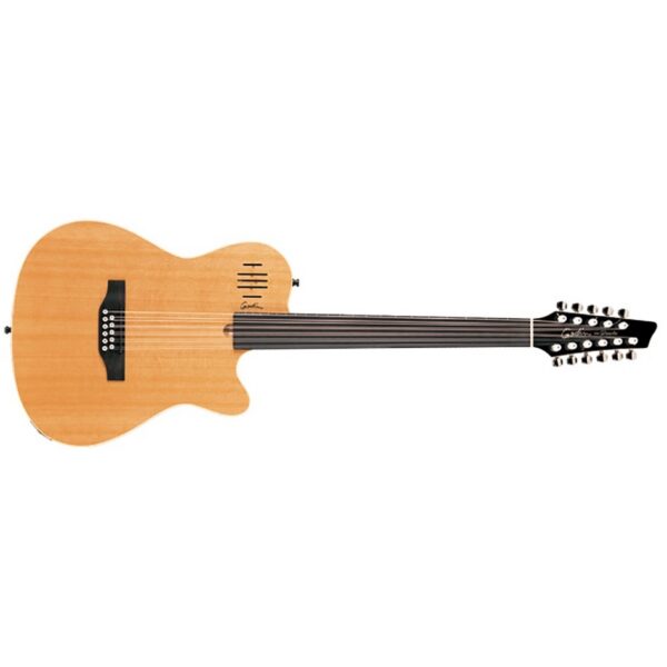 Godin A11 Glissentar 11-String Fretless Acoustic-Electric, Satin Natural