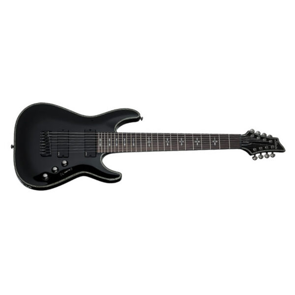 Schecter Hellraiser C-8 8-String Guitar, Gloss Black