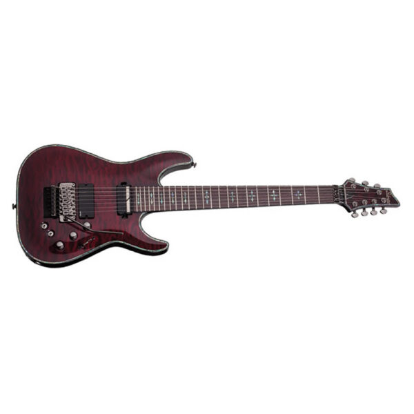 Schecter Hellraiser C-7 7-String Electric Guitar, Black Cherry, Floyd Rose