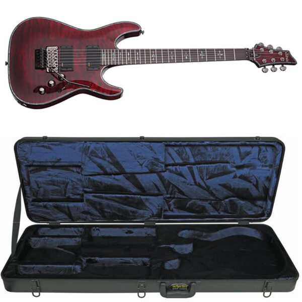 Schecter C-1 Hellraiser FR Black Cherry w/ Case