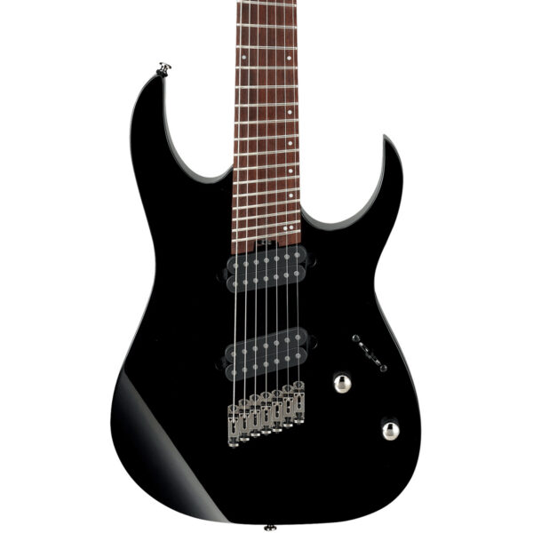 Ibanez RGMS7BK RG Multi Scale 7-String Guitar - Black