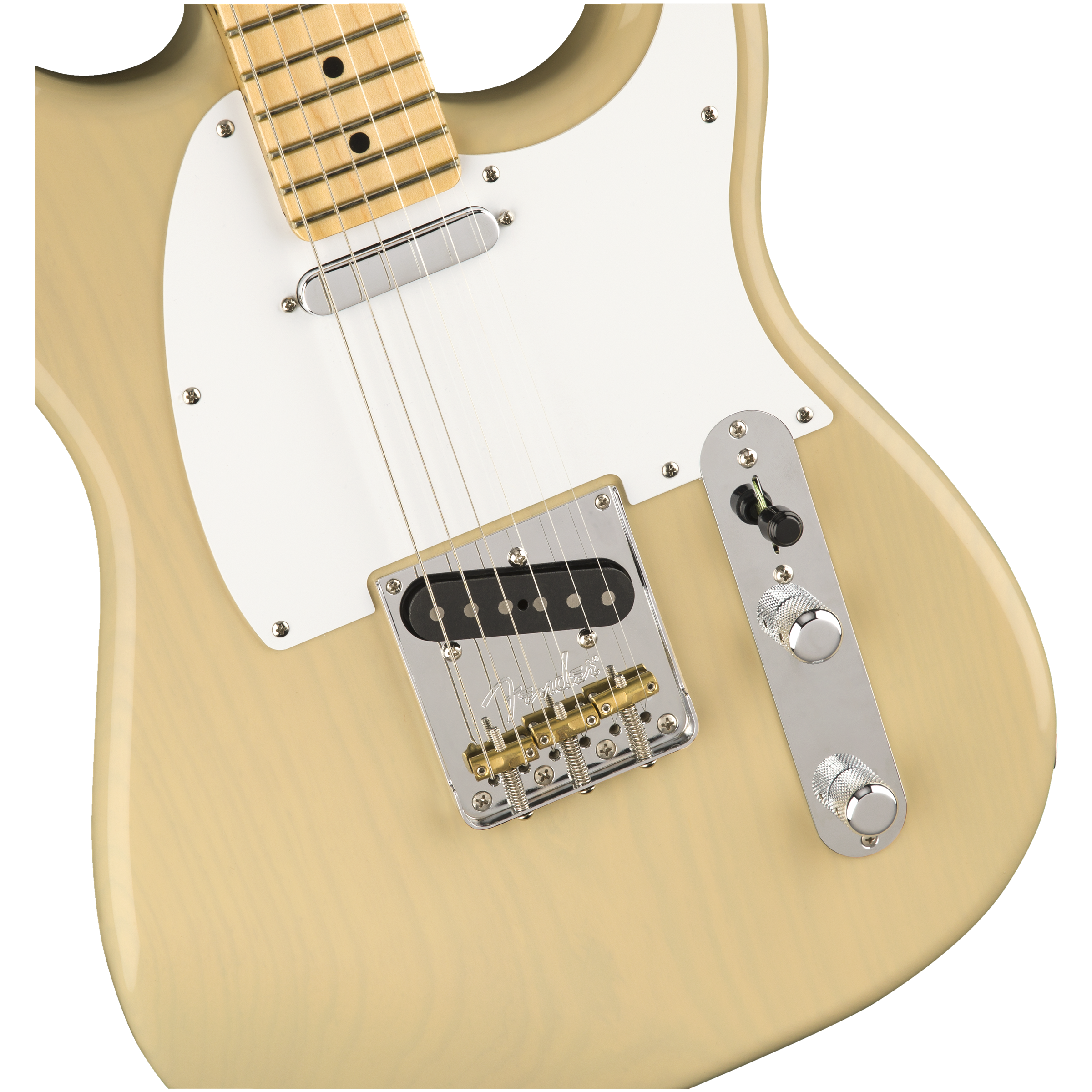 Fender Ltd Ed Whiteguard Stratocaster, Maple FB, Vintage Blonde - Image 2