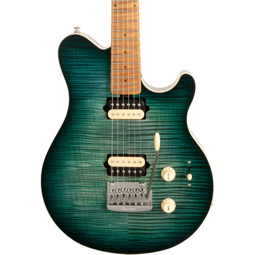 Ernie Ball Music Man Axis Super Sport - Yucatan Blue Flame