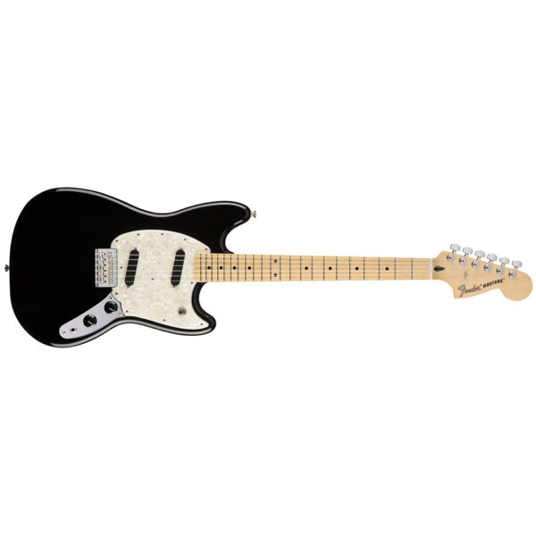 Fender Mustang Electric Guitar - Maple Fingerboard, Black