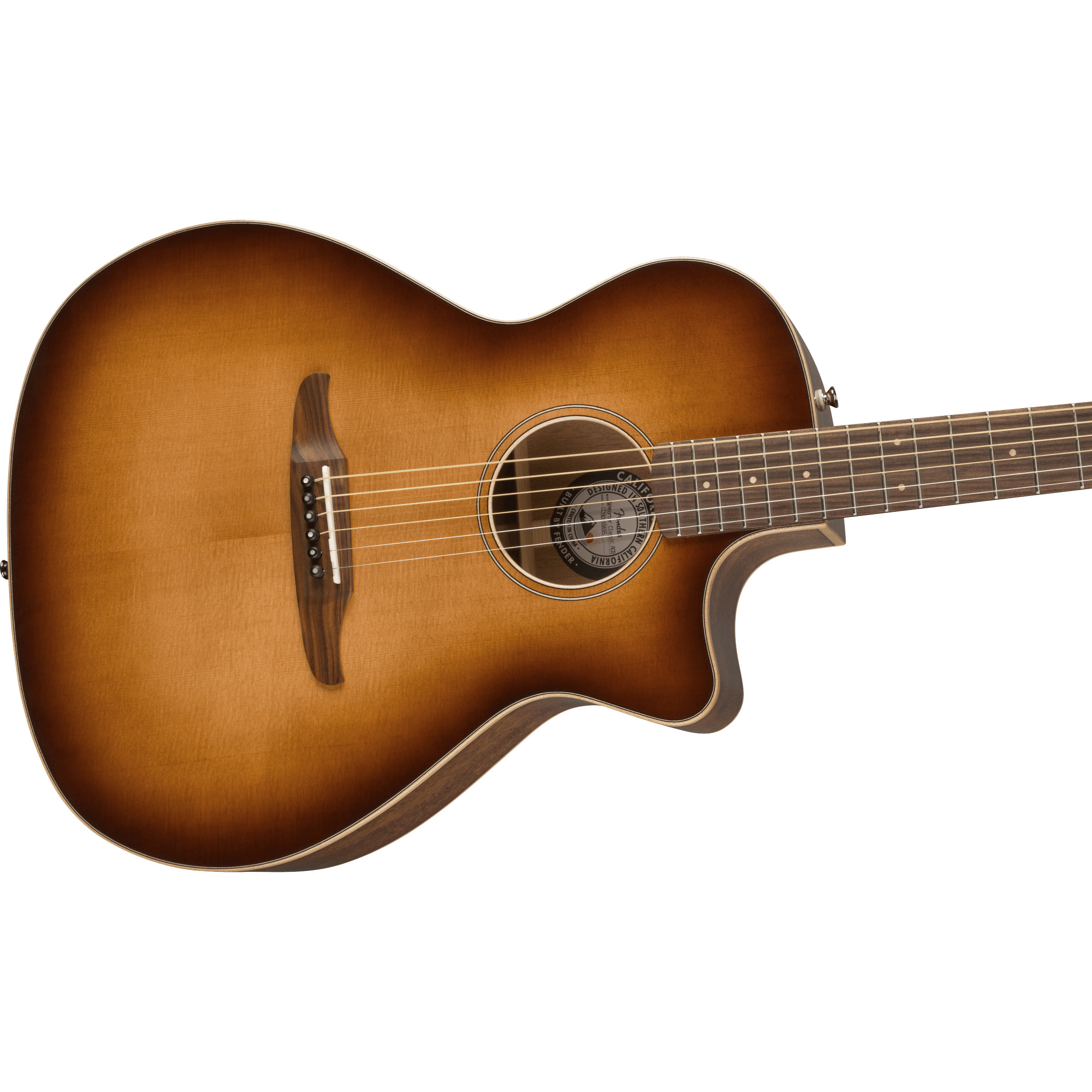 Fender Newporter Classic Acoustic-Electric, Aged Cognac Burst - Image 3