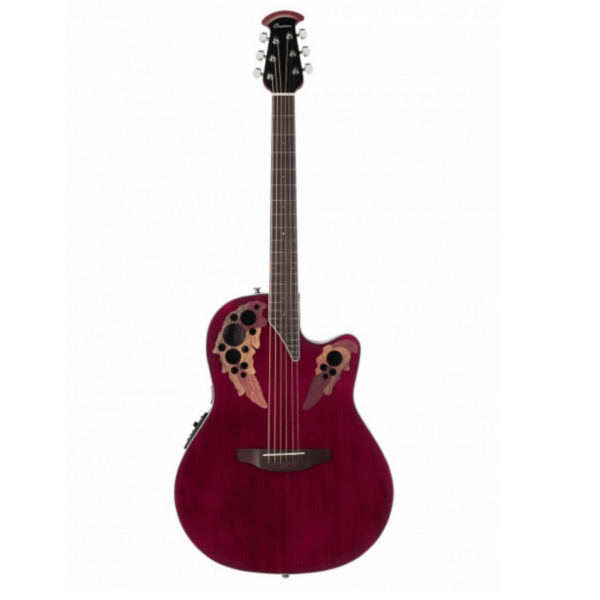 Ovation Celebrity Elite CE44-RR Acoustic-Electric - Ruby Red