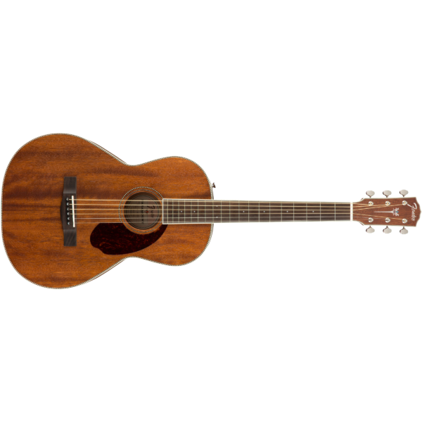 Fender PM-2 Parlor All-Mahogany w/Case, Ovangkol FB