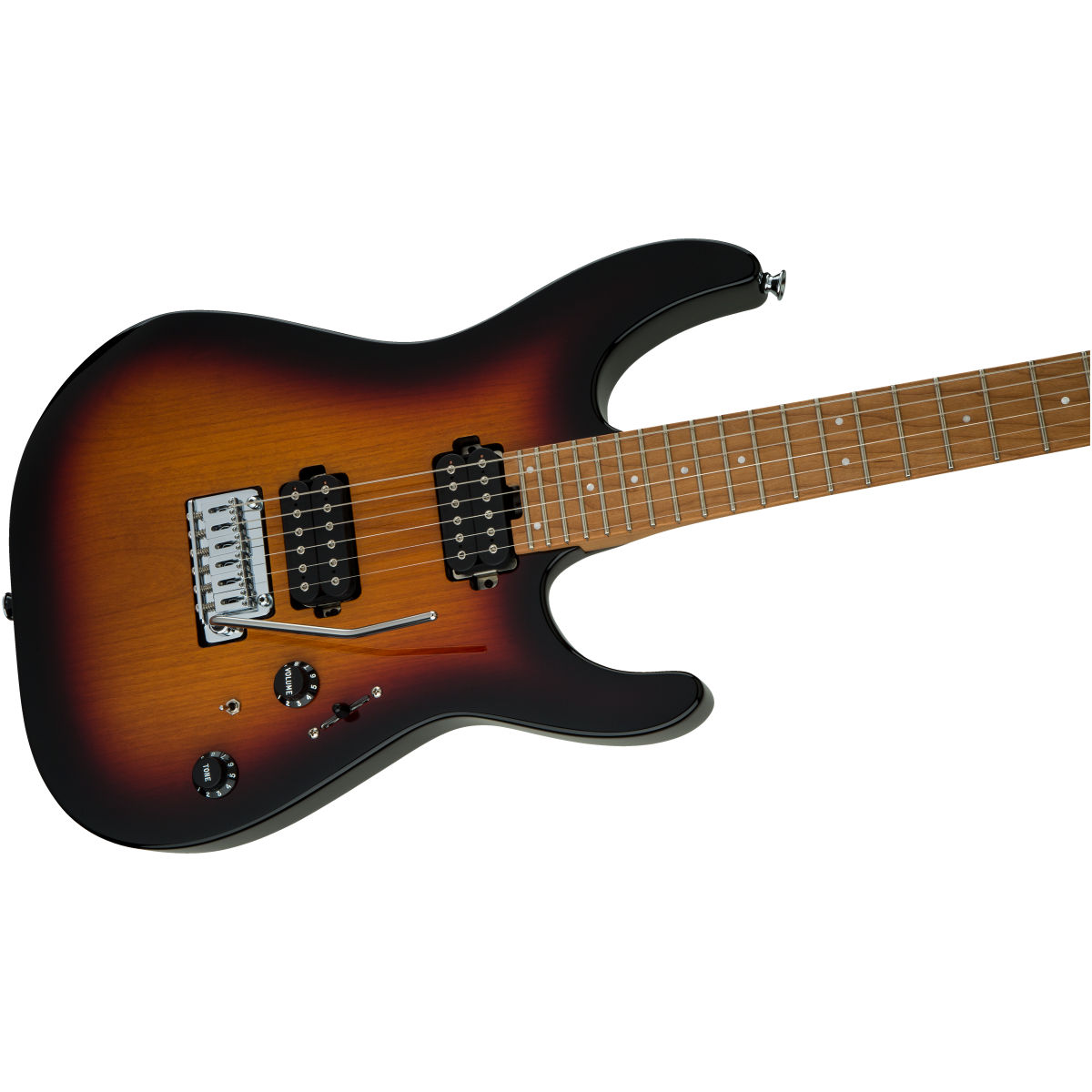 Charvel Pro-Mod DK24 HH 2PT CM - Three-Tone Sunburst - Image 2