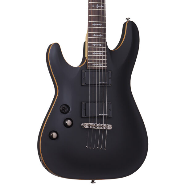 Schecter Demon-6 Left-Handed Electric Guitar - Satin Black