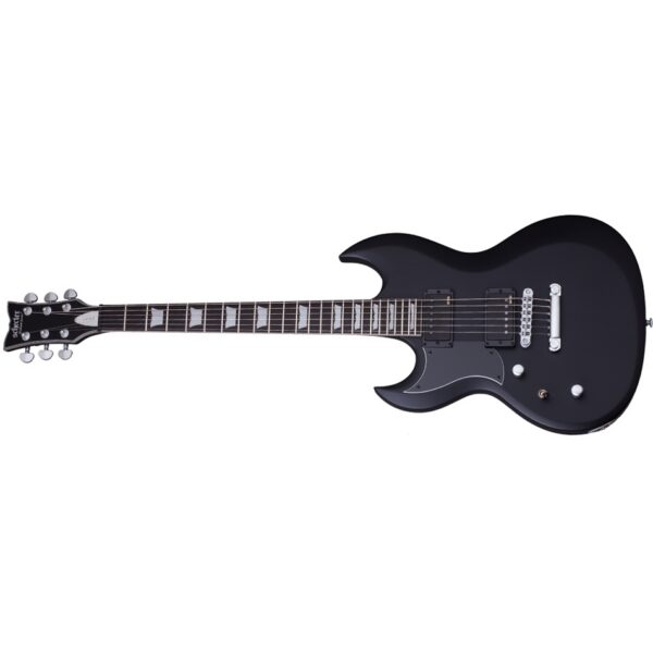 Schecter S-II Platinum Left Handed Electric Guitar - Satin Black