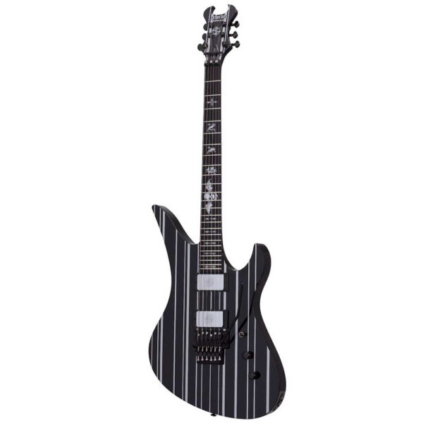 Schecter Synyster Custom - Gloss Black w/Silver Pinstripes