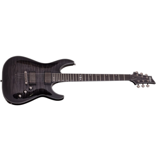 Schecter Hellraiser Hybrid C-1 - Trans Black Burst, Ebony