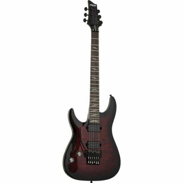 Schecter Omen Elite-6 FR Left-Handed Guitar - Black Cherry Burst