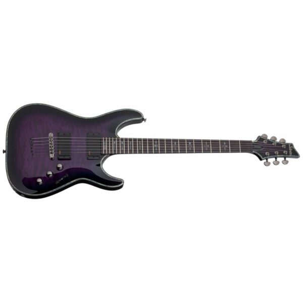 Schecter Hellraiser C-1 Electric Guitar - Trans Purple Burst