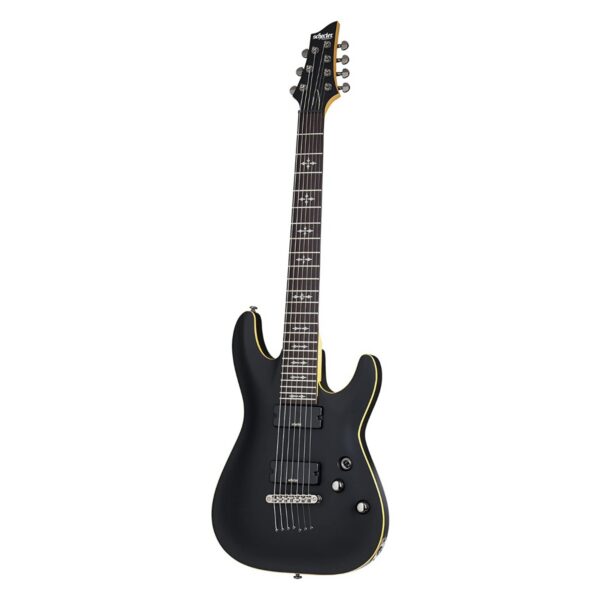 Schecter Demon-7 7-String Electric Guitar - Aged Black Satin