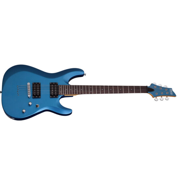 Schecter C-6 Deluxe Satin Metallic Light Blue Electric Guitar