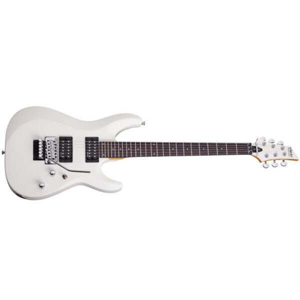 Schecter C-6 FR Deluxe Electric Guitar - Satin White