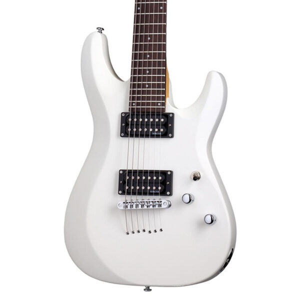 Schecter C-7 Deluxe 7-String Electric Guitar - Satin White