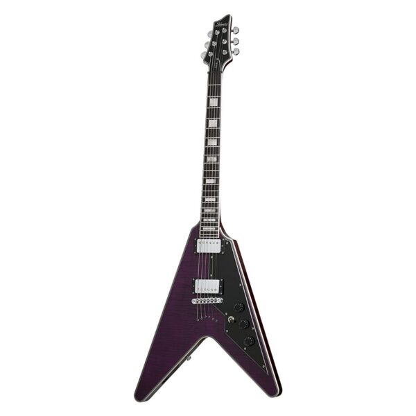 Schecter V-1 Custom Electric Guitar - Trans Purple