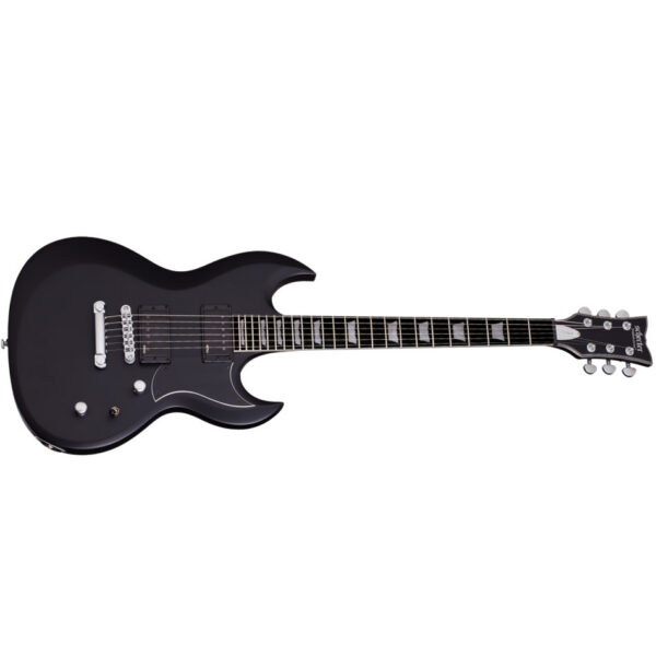 Schecter S-II Platinum Electric Guitar - Ebony FB, Satin Black