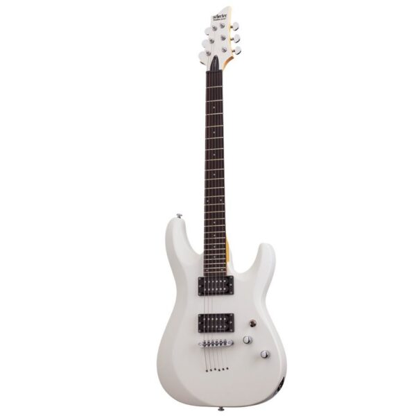 Schecter C-6 Deluxe Electric Guitar - Satin White