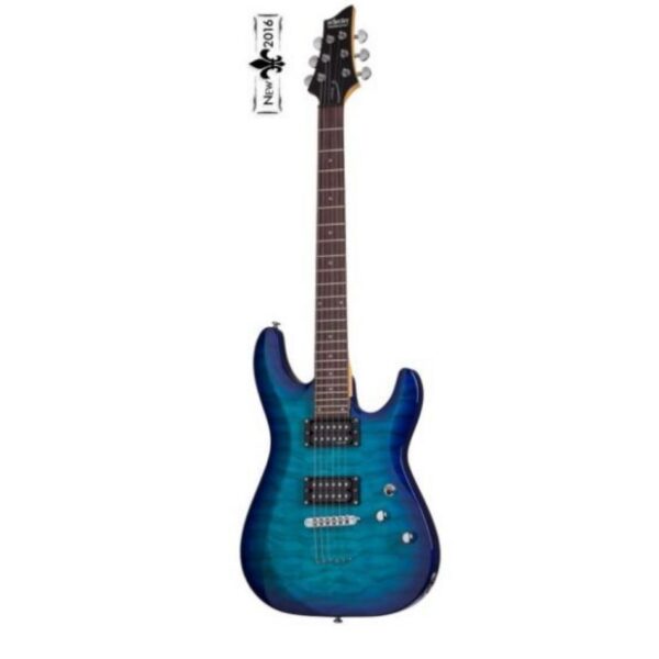 Schecter C-6 Plus Electric Guitar - Ocean Blue Burst