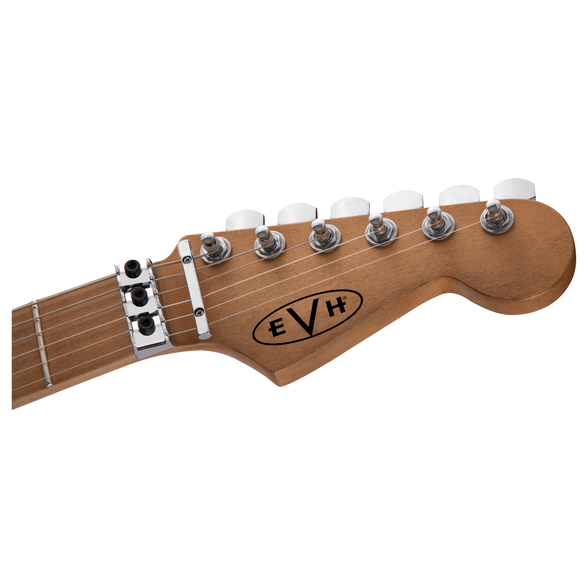 EVH Striped Series Frankie - Red/Black Stripe Relic - Image 4