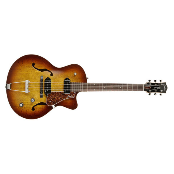 Godin 5th Avenue Cutaway Kingpin II Archtop - Cognac Burst DEMO