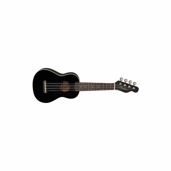 Fender Venice Soprano Ukulele - Walnut Fingerboard, Black