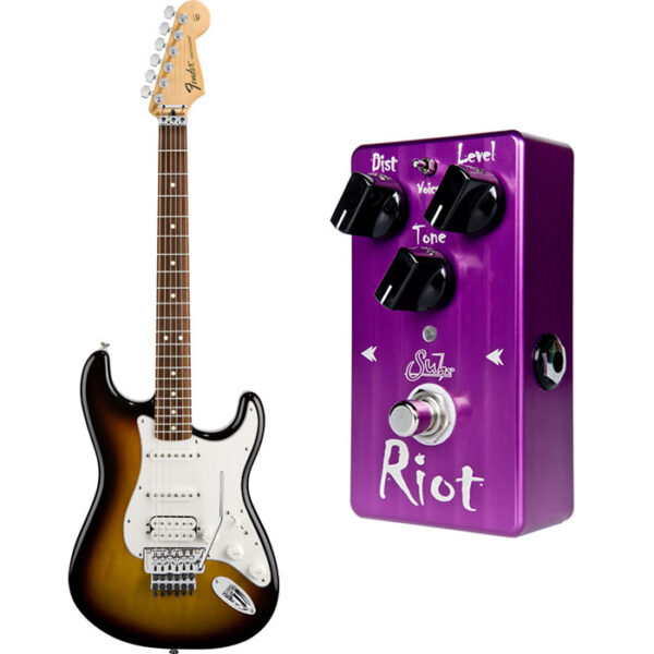 Fender Standard Strat HSS Floyd Rose w/ Suhr Riot Pedal