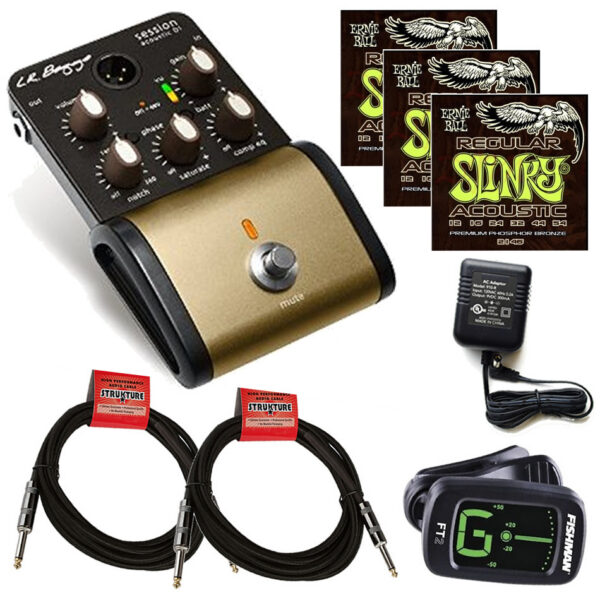 LR Baggs Session DI Acoustic Bundle w/ Power, Cables & Tuner